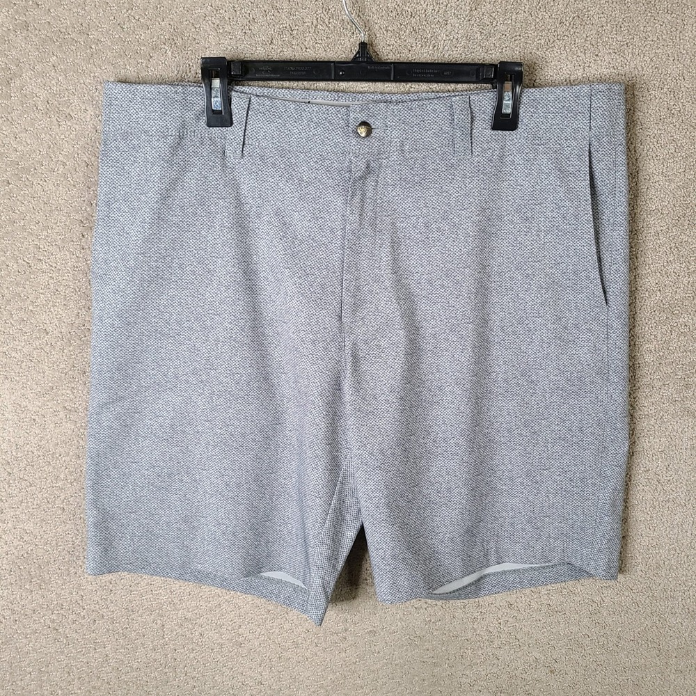 Callaway Shorts Mens 38 Gray Spotted Golf‎ Performance Chino Flat Front Stretch